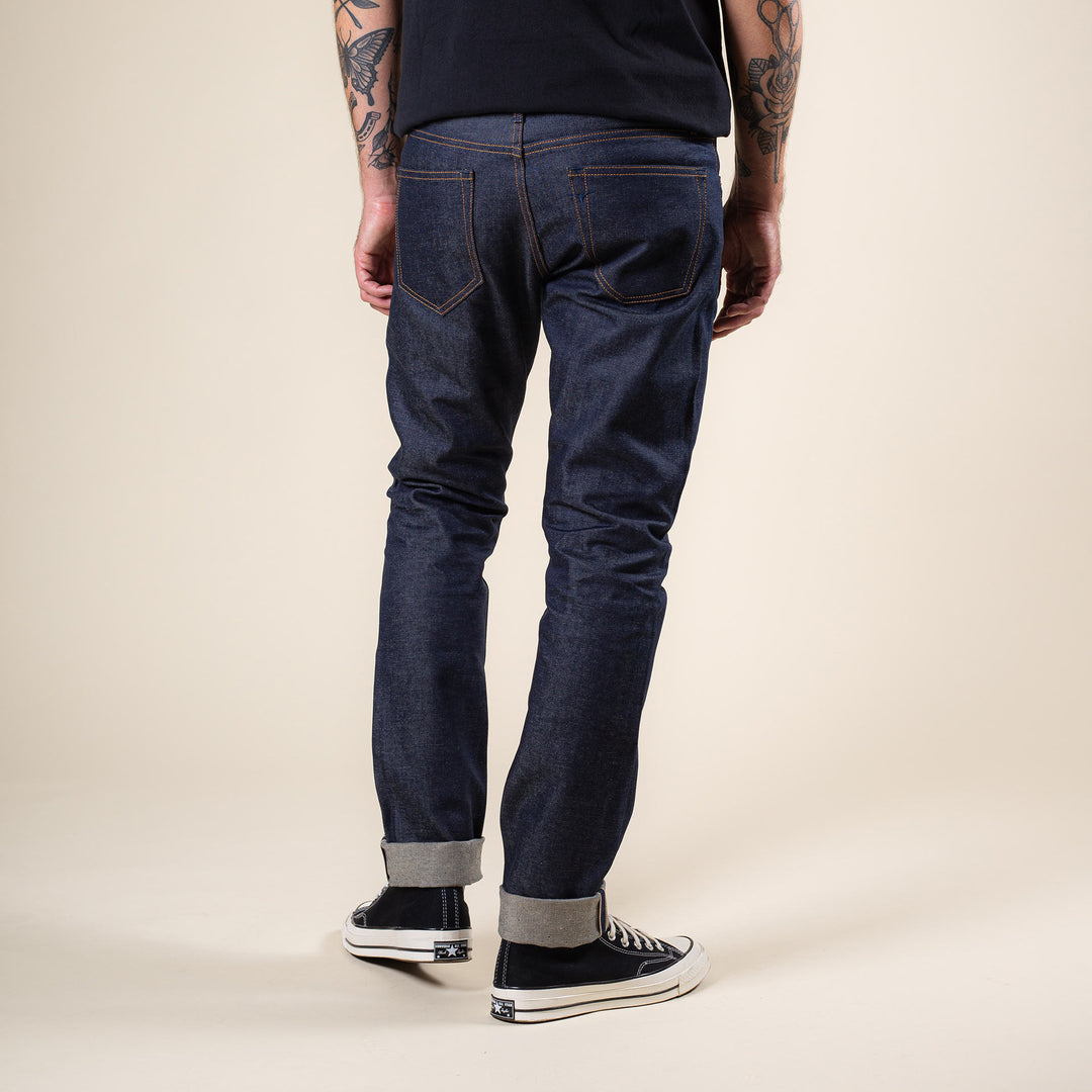 B-01 Slim - 14oz. Aged Indigo Selvedge