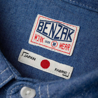 BWS-07 Serviceman Shirt - 5oz Mid Indigo Chambray