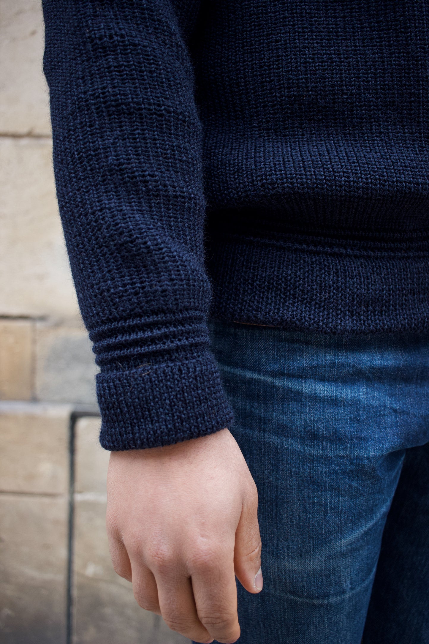 Skipper Sweater Virgin Wool - Ink Blue