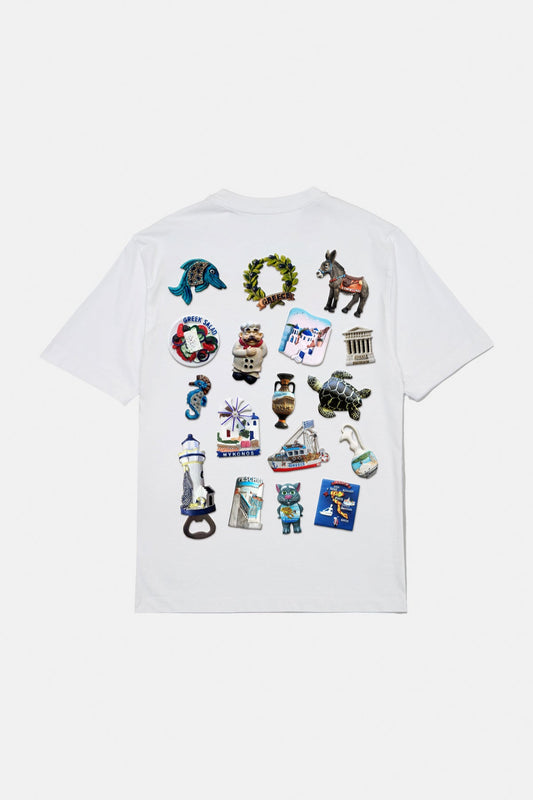 Fridge Magnets Tee -  Plain White