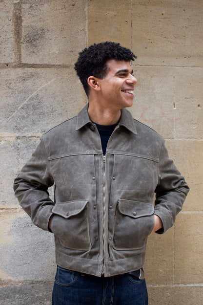 Faro Jacket Heavy Waxed Canvas - Tobacco