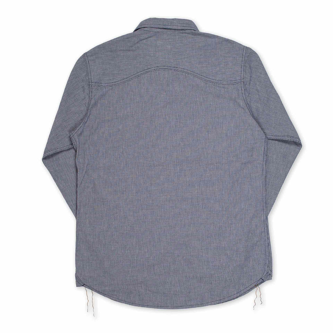 BWS-06 Worker Shirt - 6oz Navy Houndstooth