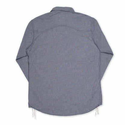 BWS-06 Worker Shirt - 6oz Navy Houndstooth
