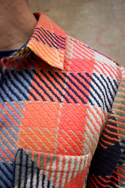 Whiting Overshirt Pike - Check Orange / Multi