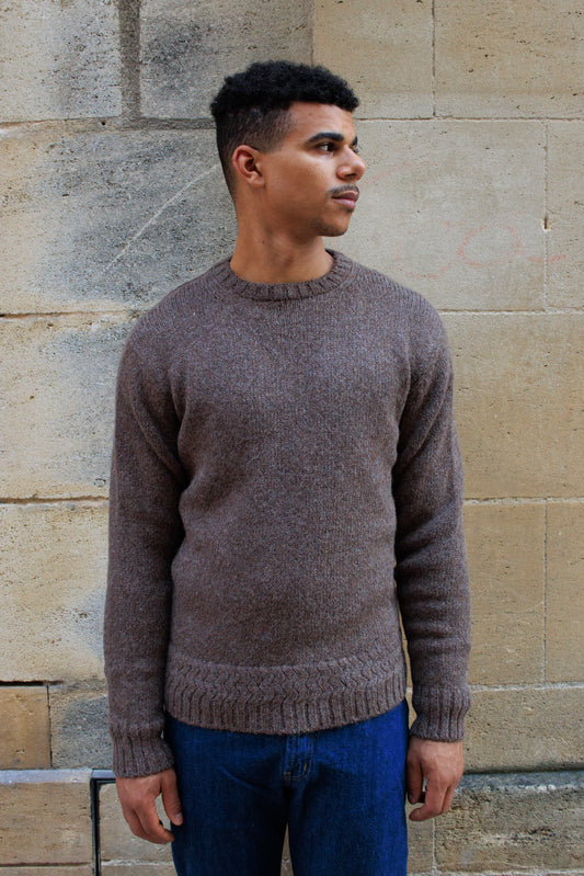 Alpaca Crewneck Sweater - Oak