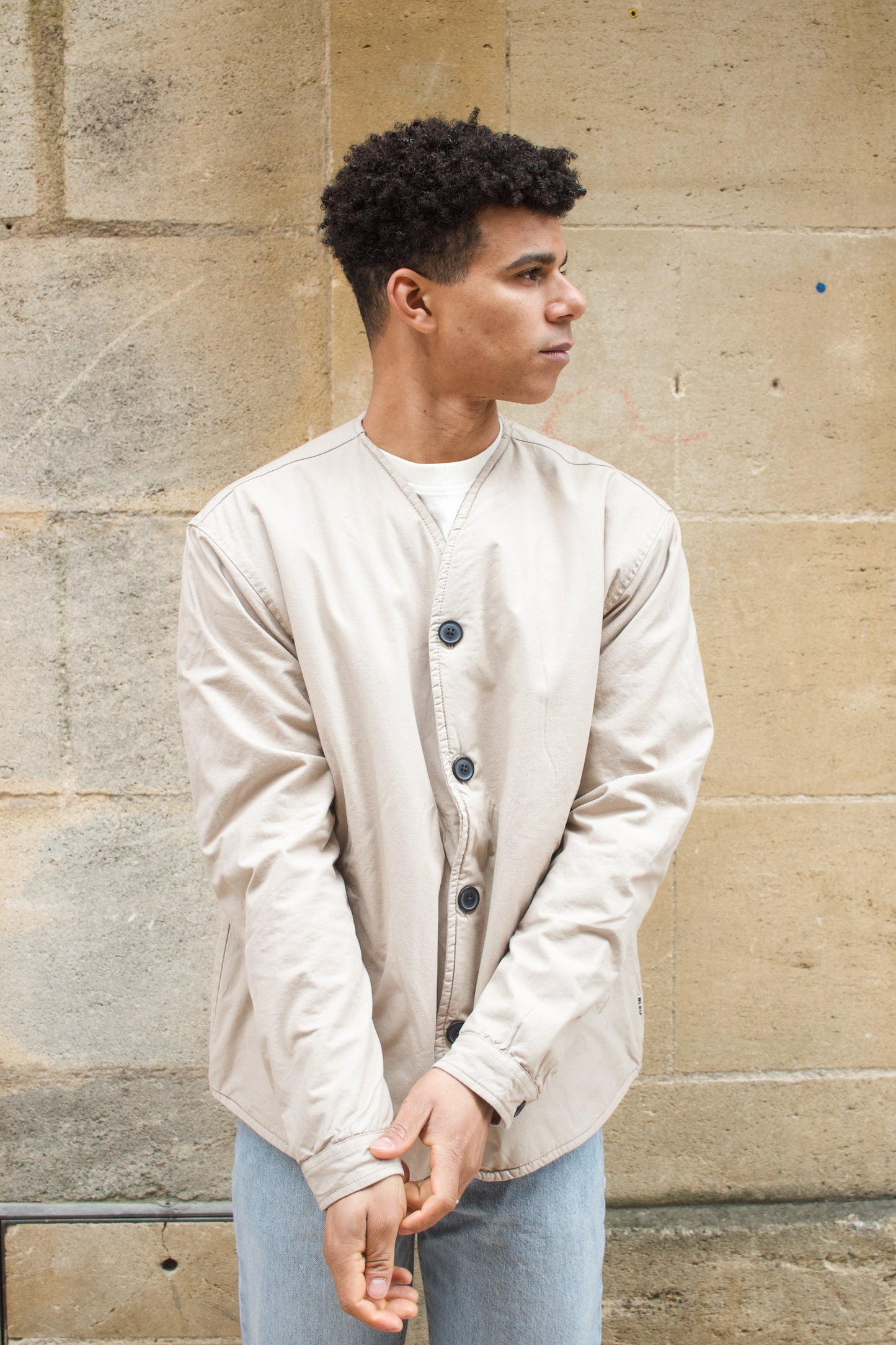 Cardigan Jacket Lined - Light Beige