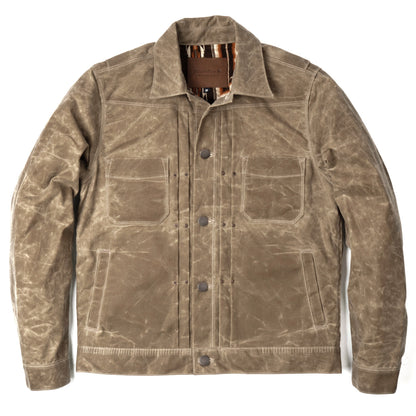 Riders Jacket Waxed Canvas  RJ-1 - Tobacco
