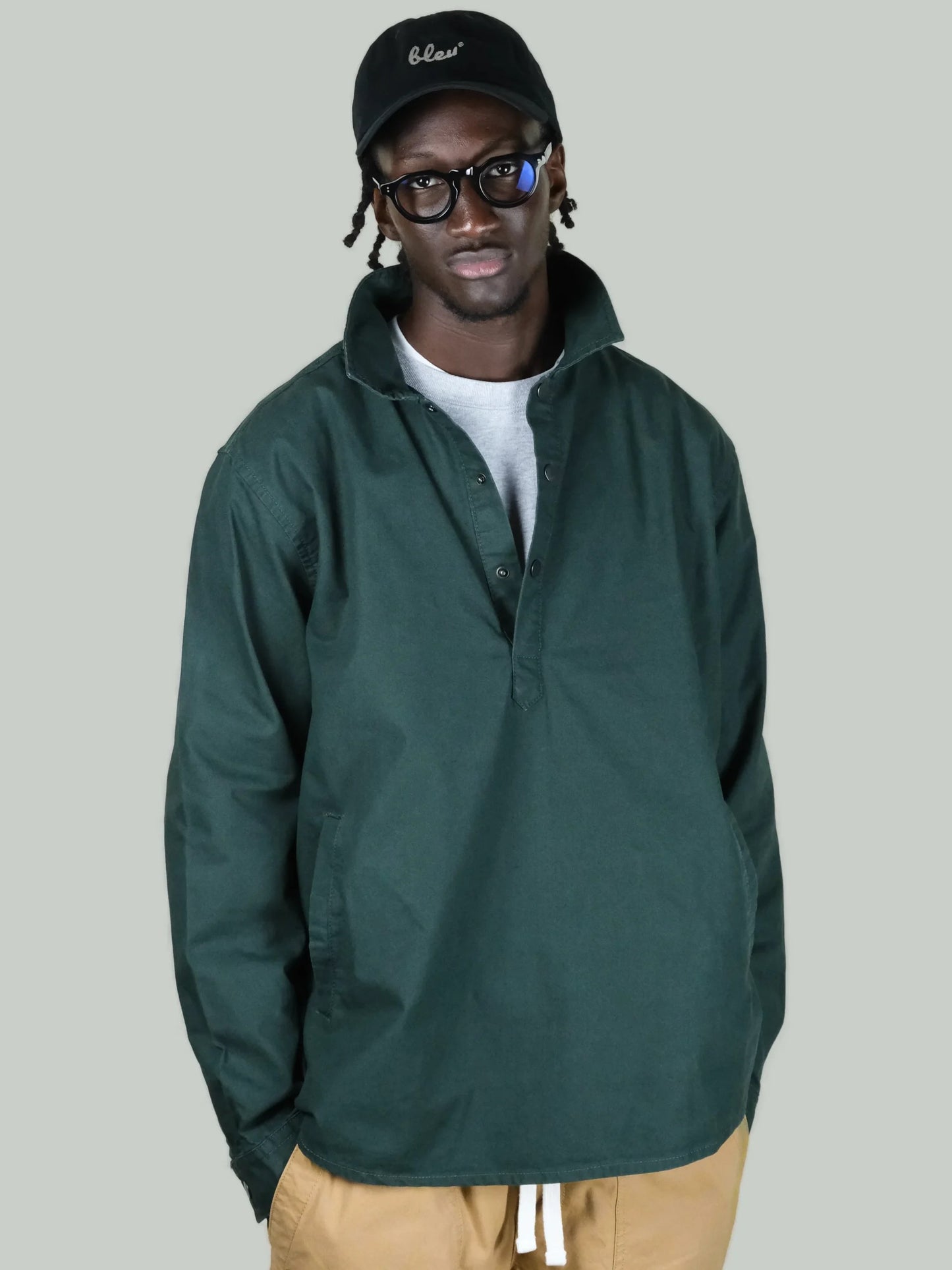 Pull Over Shirt - Forest Green