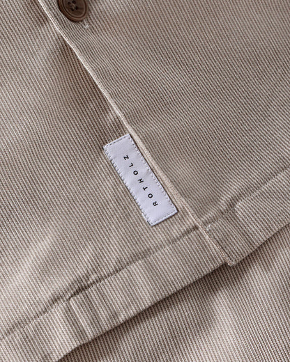 Bowling Shirt - Beige Stripes