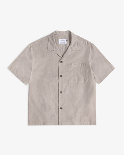 Bowling Shirt - Beige Stripes