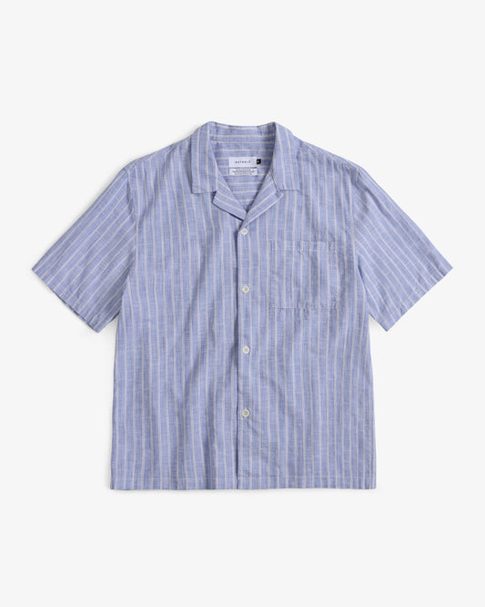Bowling Shirt - Blue Stripes