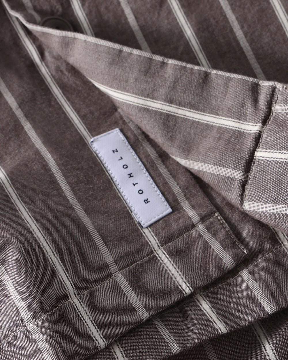 Bowling Shirt - Brown Stripes