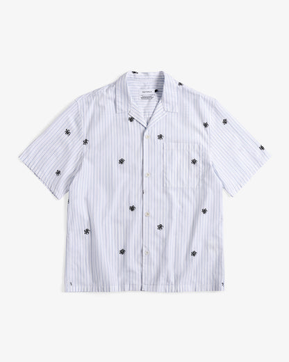 Bowling Shirt - Flower Stripes