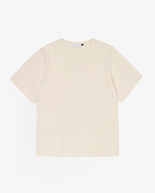 Ribbed Tee - Natural Undyed