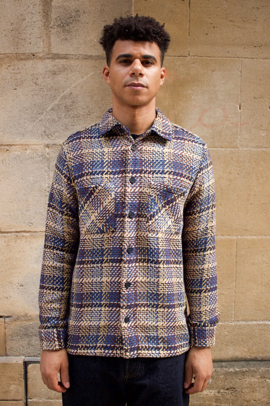 Whiting Overshirt - Grain Check - Blue/Multi
