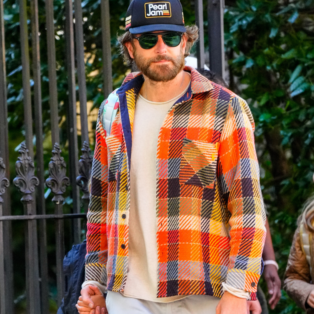 Bradley Cooper himself in the whiting overshirt  by WAX LONDON