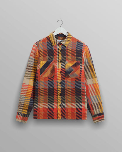 Whiting Overshirt - Pike Check - Orange/Multi