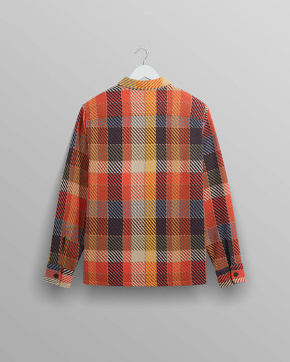 Whiting Overshirt - Pike Check - Orange/Multi