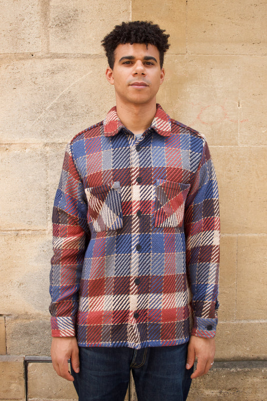 Whiting Overshirt - Pike Check - Rust/Multi