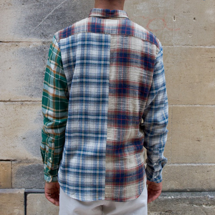 Check Block Shirt - Green
