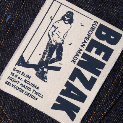 B-01 Slim - 15,5oz Kojima Selvedge