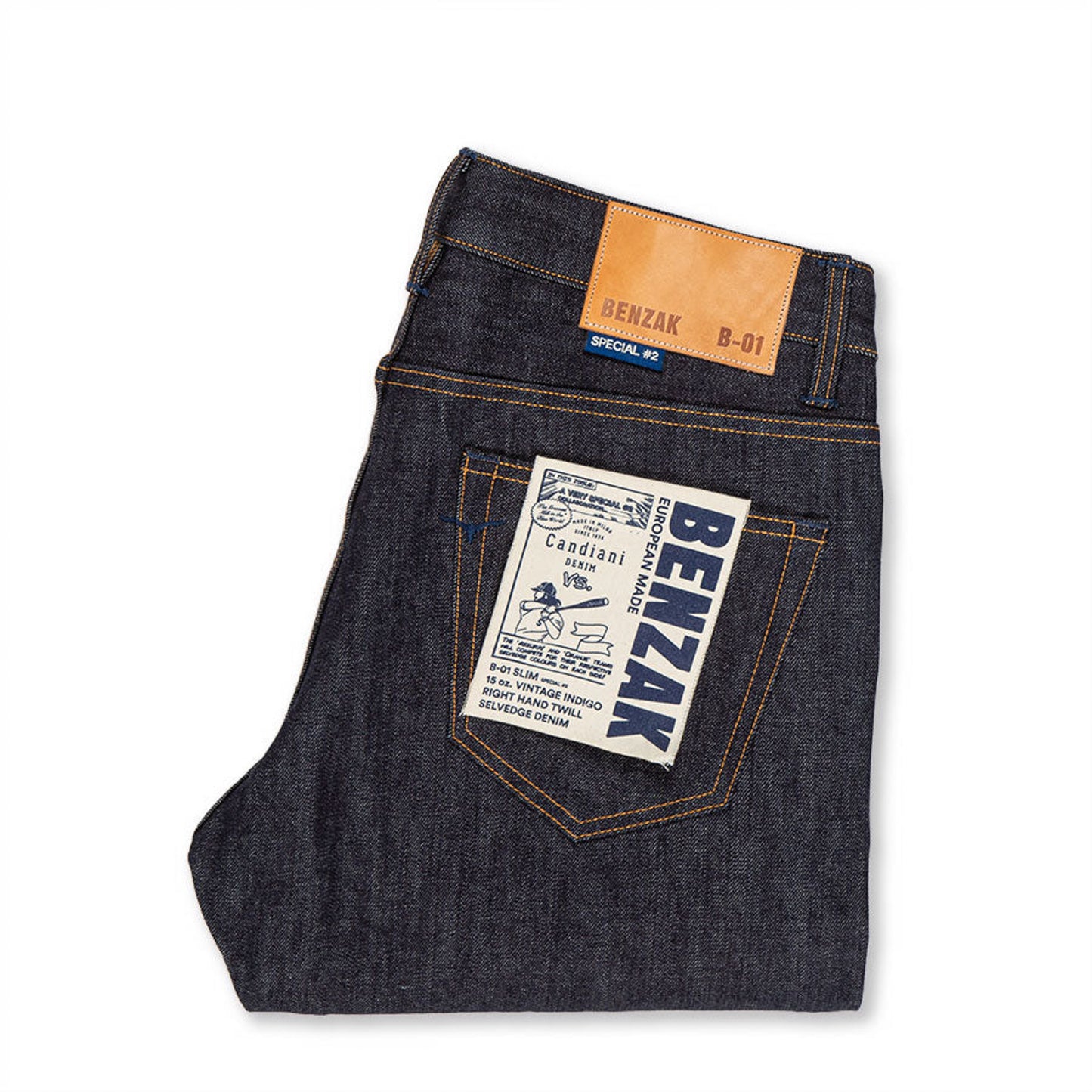 B-01 Slim - Special #2 15oz. Vintage Indigo Selvedge