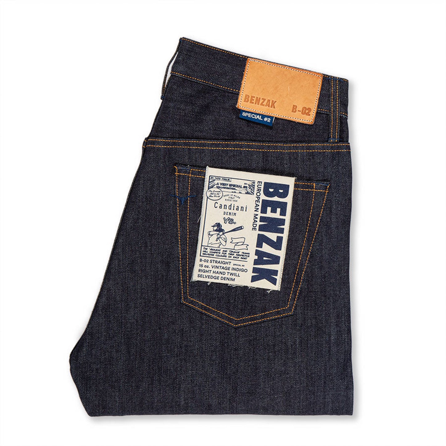 B-02 Straight - Special #2 15oz. Vintage Indigo Selvedge