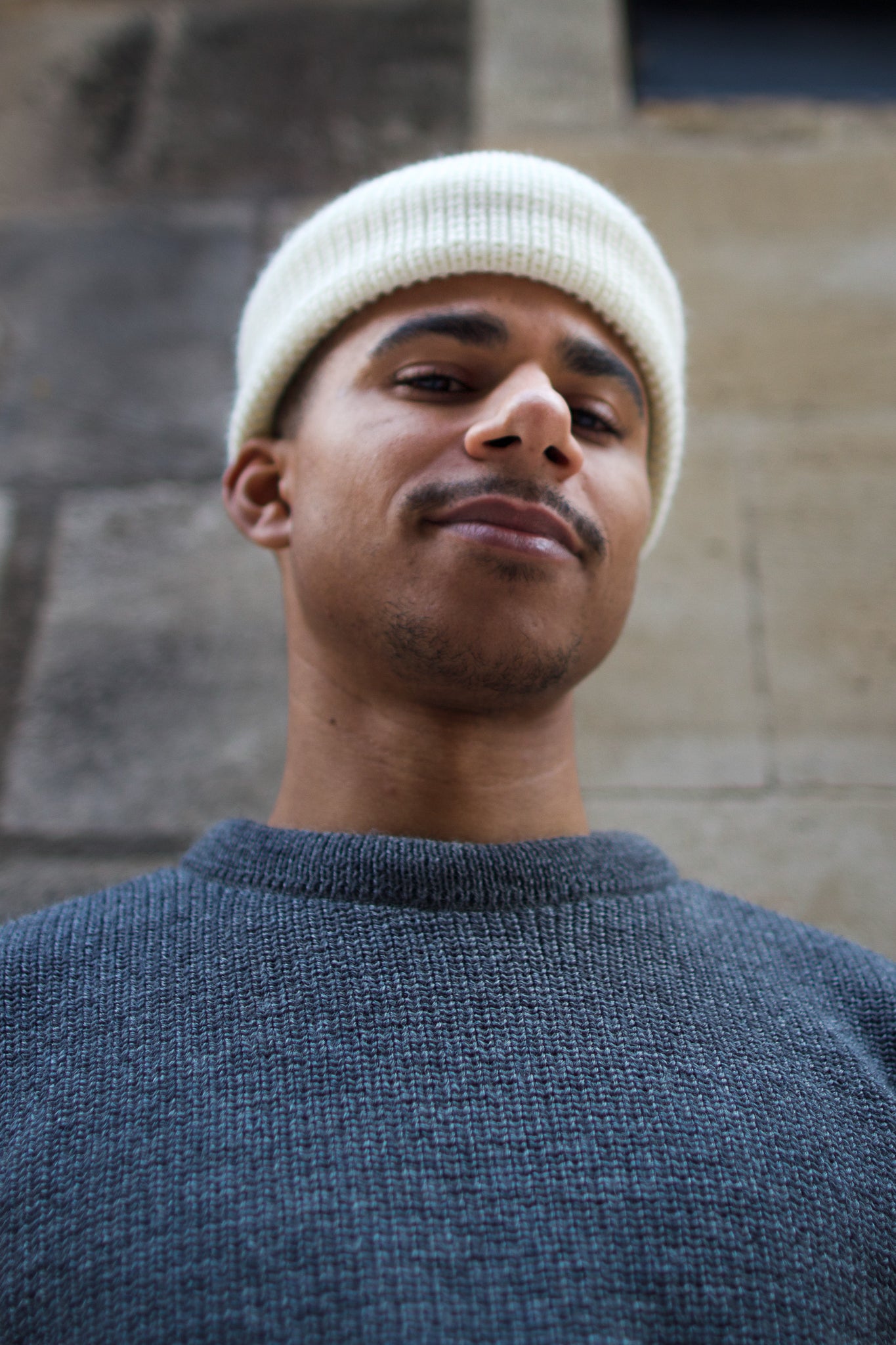 Mechanic Beanie Virgin Wool - Seashell Ecru