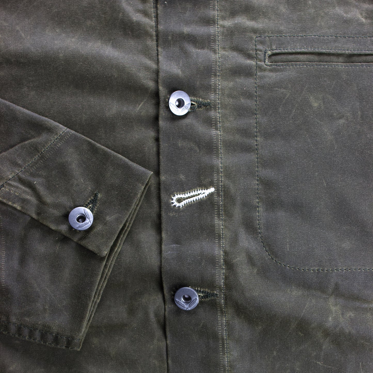 Supply Jacket Waxed Canvas- Lined Ridgeline - Hunter Green