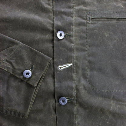 Supply Jacket Waxed Canvas- Lined Ridgeline - Hunter Green