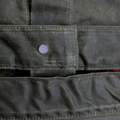 Supply Jacket Waxed Canvas- Lined Ridgeline - Hunter Green