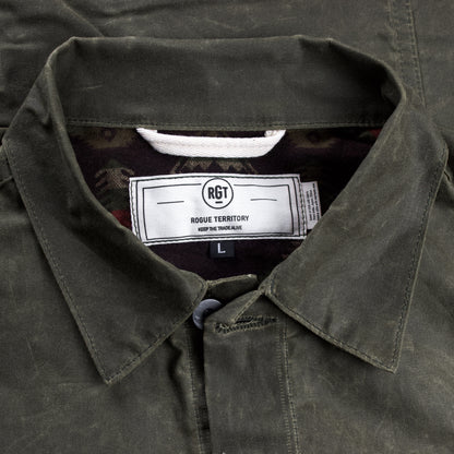 Supply Jacket Waxed Canvas- Lined Ridgeline - Hunter Green