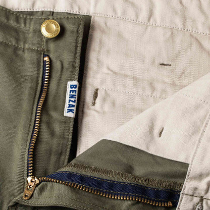 BC-04 Relaxed Chino - 8.5oz Aged Green Sateen Twill