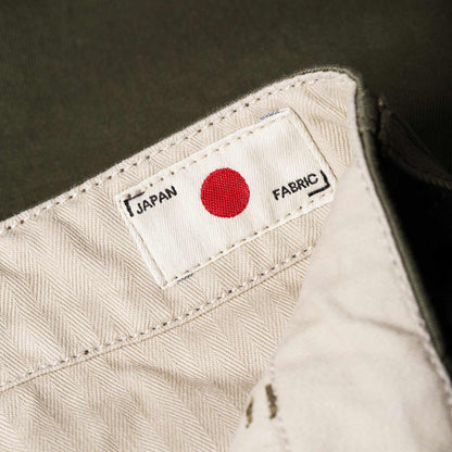 BC-04 Relaxed Chino - 8.5oz Aged Green Sateen Twill