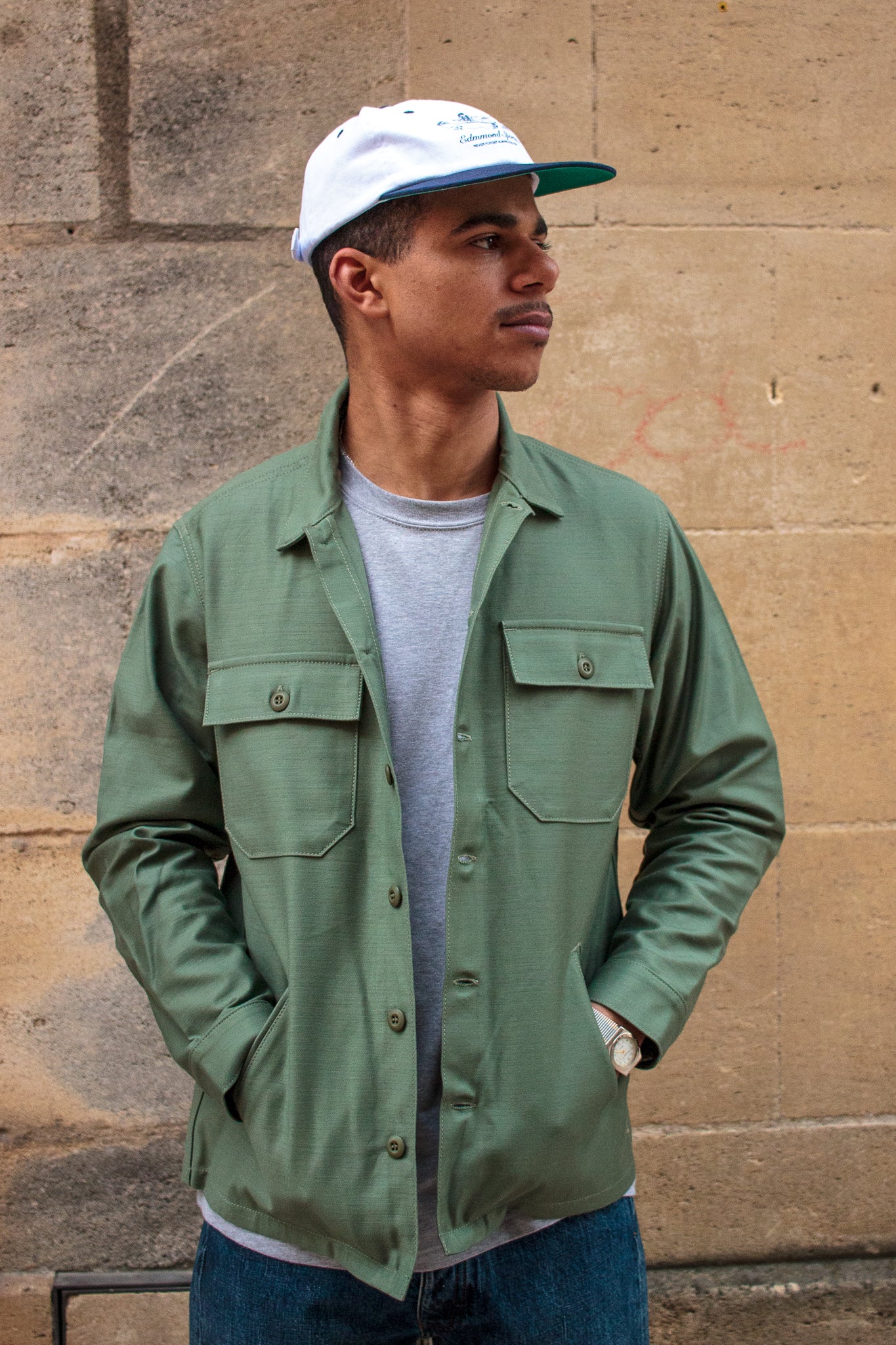 BWS-03 Military Overshirt - 10oz Army Green