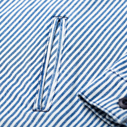 BWS-03 Military Overshirt - 12.7oz Hickory Stripe