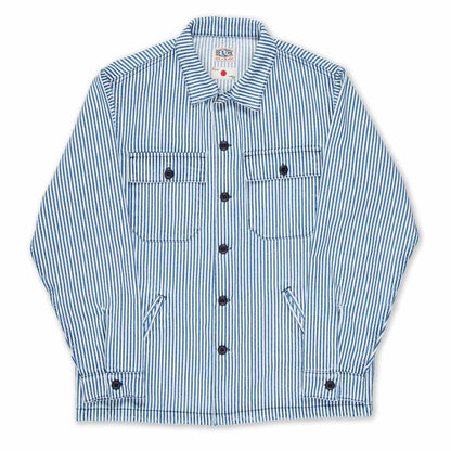 BWS-03 Military Overshirt - 12.7oz Hickory Stripe