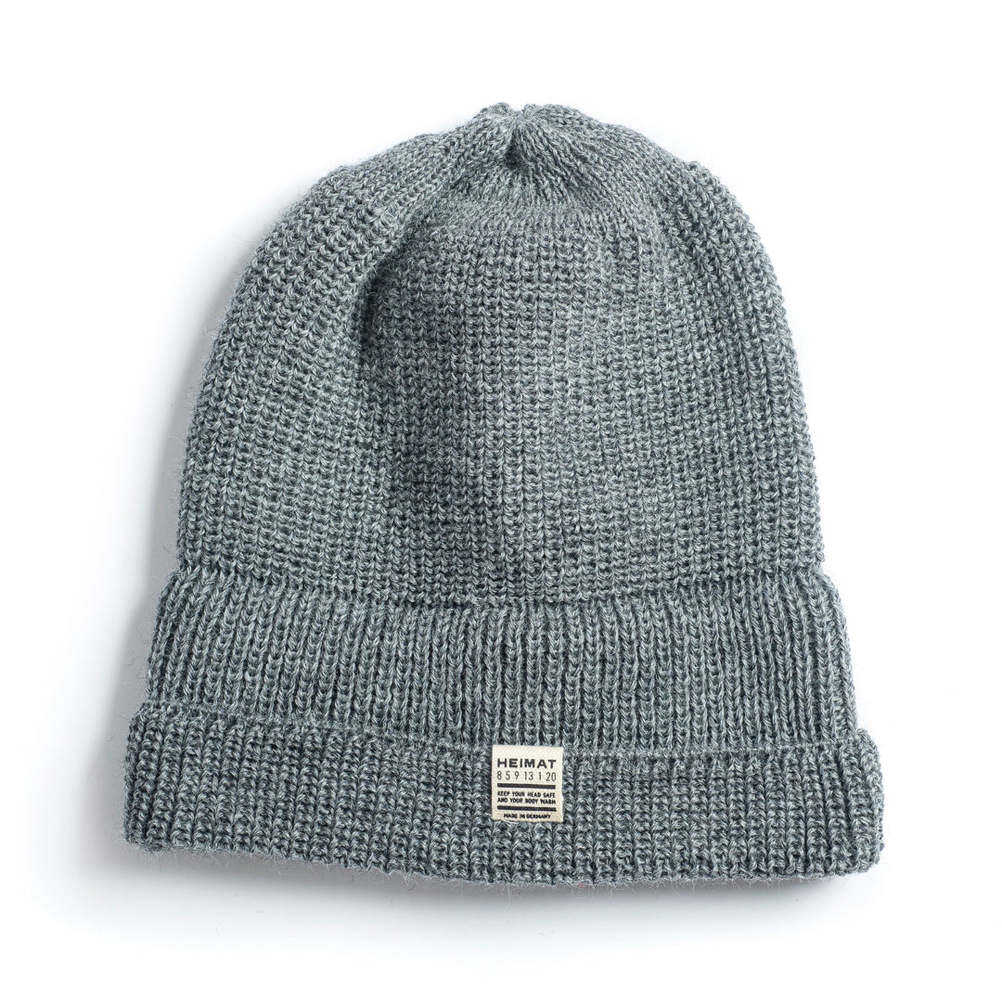Mechanic Beanie Virgin Wool - Battleship Grey