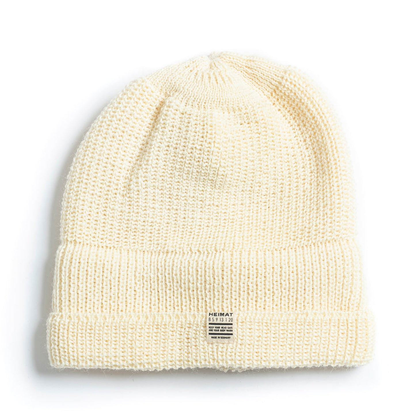 Mechanic Beanie Virgin Wool - Seashell Ecru