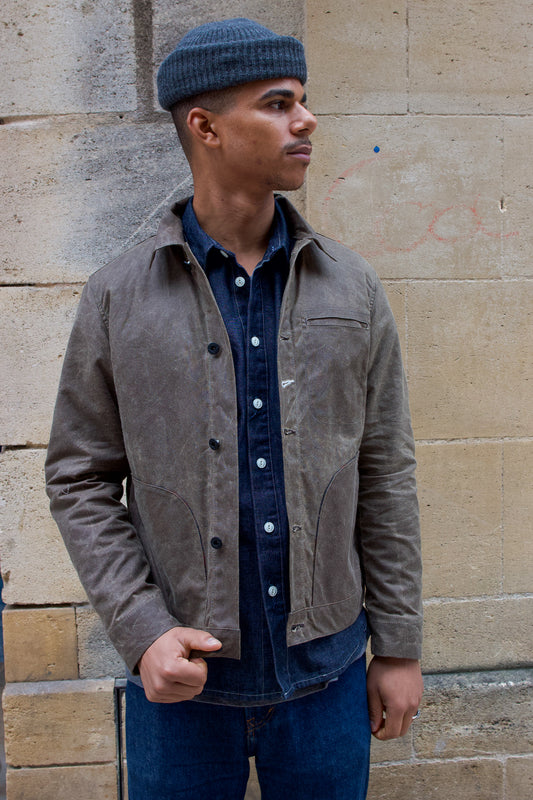 Supply Jacket Waxed Canvas- Lined Ridgeline - Brown