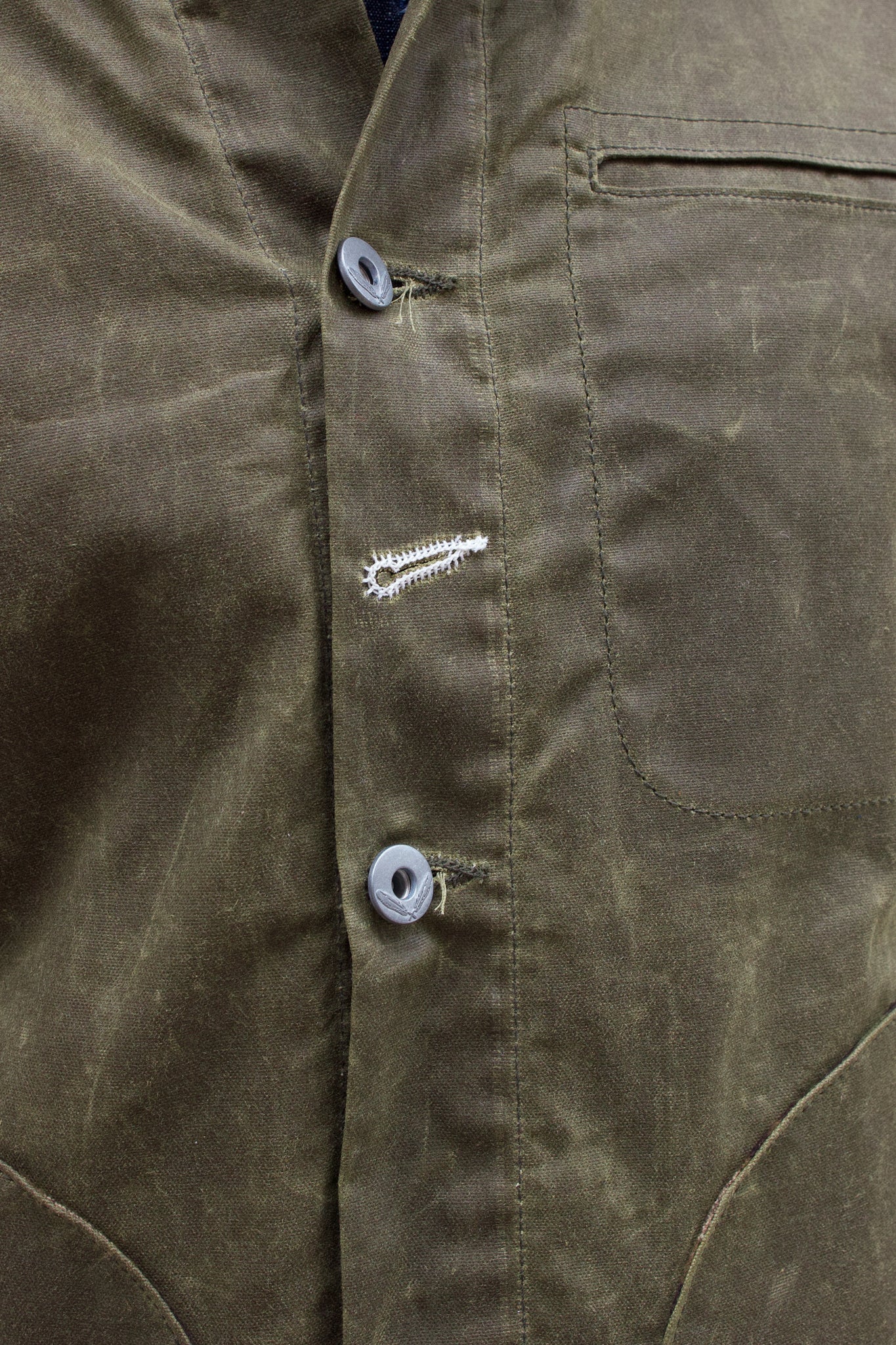 Supply Jacket Waxed Canvas- Lined Ridgeline - Hunter Green