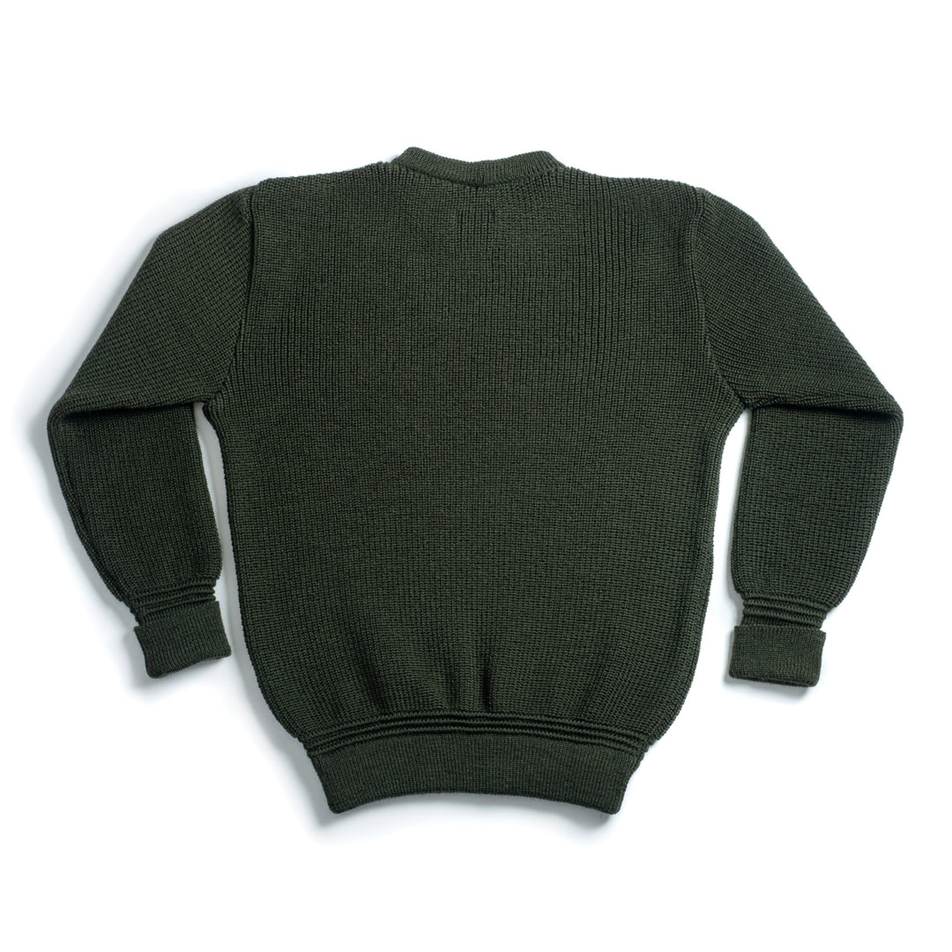 Virgin – Sweater - bleubrut Wool Military Green Rundhals