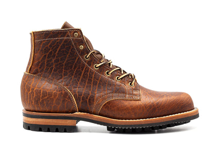 Boots Shrunken Bison Cognac