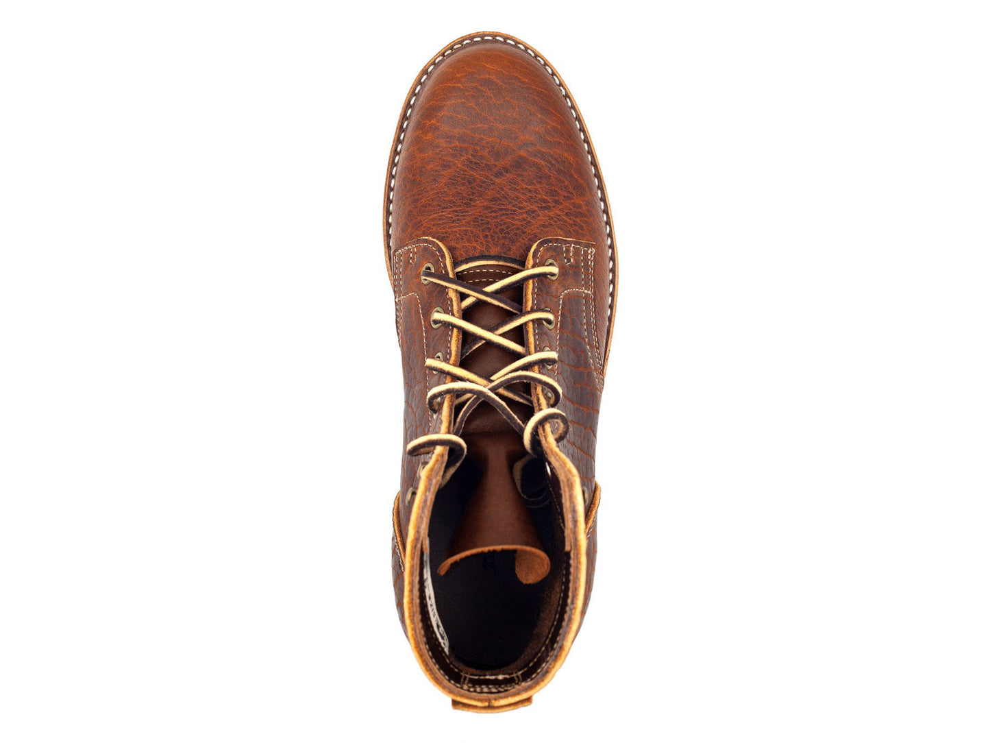Boots Shrunken Bison Cognac