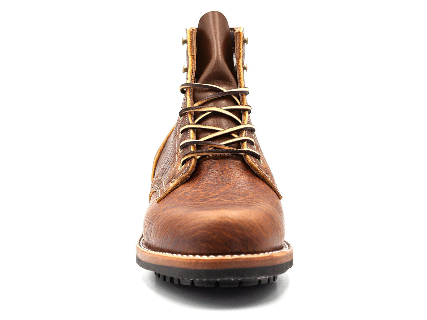 Boots Shrunken Bison Cognac