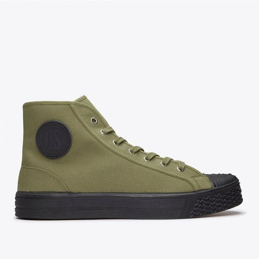 High Top Vulcanised - Military Green / Black Sole